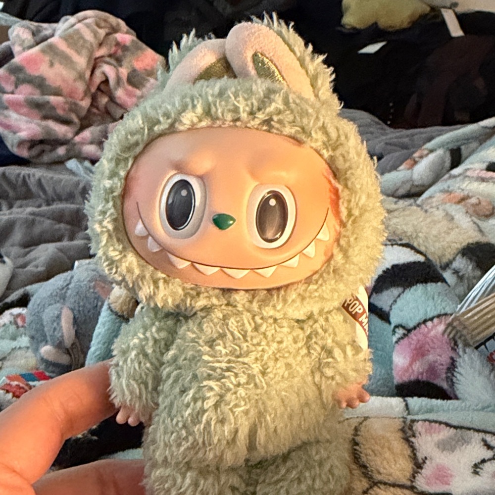 Cute Plush Monster Toy-green grape